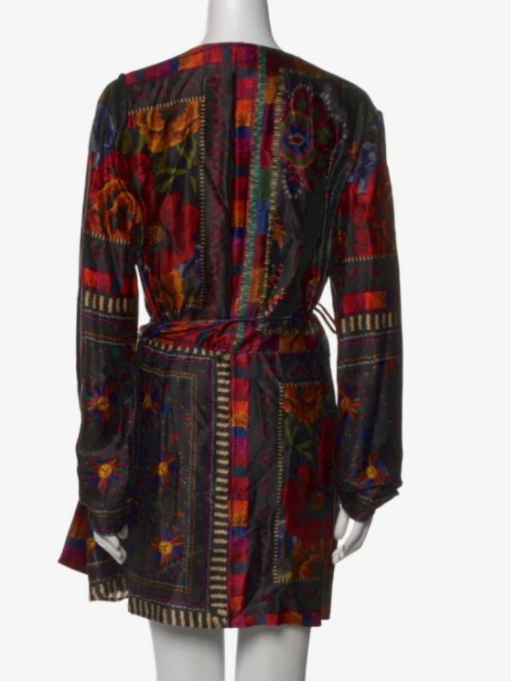Farm Rio Printed Mini Wrap Dress - Picture 2 of 2